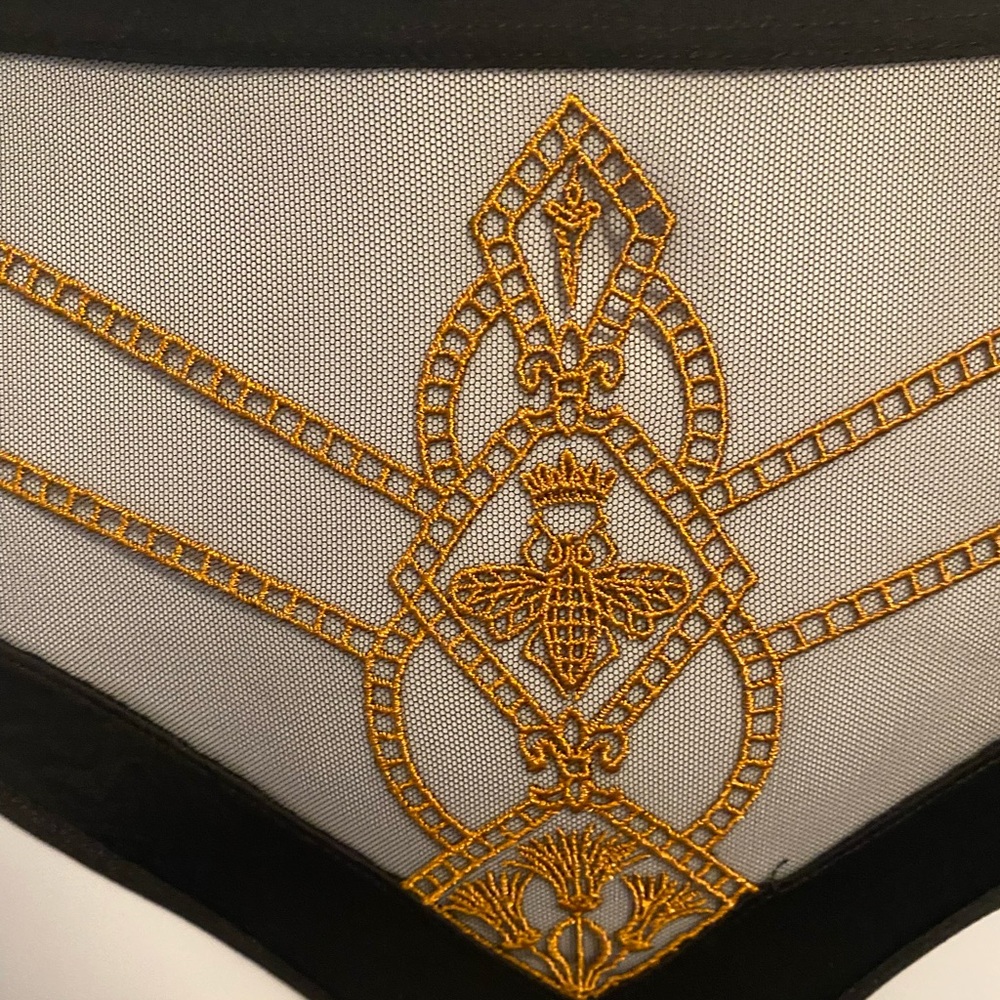 Thistle and Spire Black and Gold Panty NWT - Picture 4 of 4